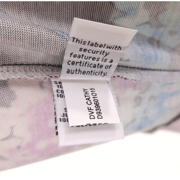 Diane von Furstenberg Cathy Floral Daze Silk Wrap Dress Size 4 S DVF - Picture 13 of 14